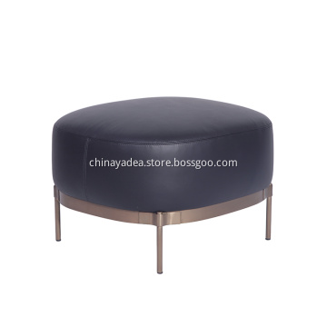 Home Decortaion Tape Ottoman in Leather